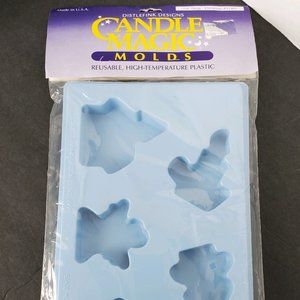 Vintage Candle Magic Candle Molds - Christmas Shapes